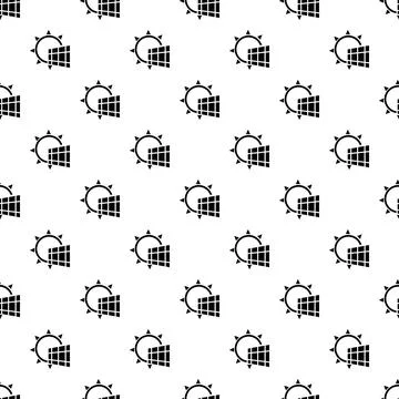 Solar panel energy pattern seamless 스톡 일러스트