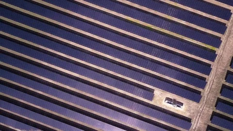 Solar panel farm 4K Stock Footage 75890554