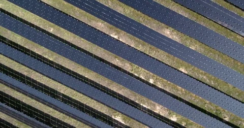 Solar Panel Farm Stock Footage 73819926