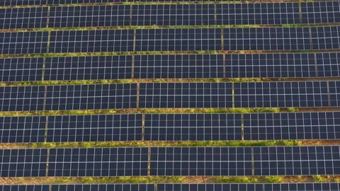 Solar panel Farm Видео 345024854