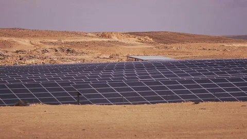 Solar Panel Farms Stock Footage 113320657