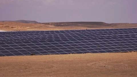Solar Panel Farms Stock Footage 113320673