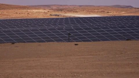 Solar Panel Farms Stock Footage 113320683