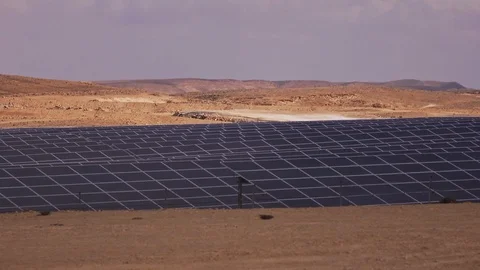 Solar Panel Farms Stock Footage 113320684