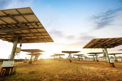 Solar panel features Stock Photos