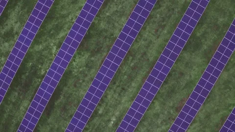 Solar Panel Field Elevation Aerial 스톡 동영상 242297940
