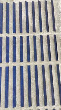 Solar panel field Foto stock