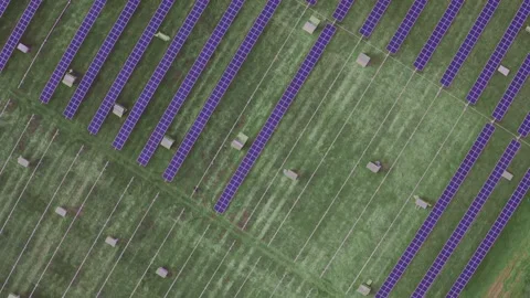 Solar Panel Field Under Construction 02 Stock Footage 242297838