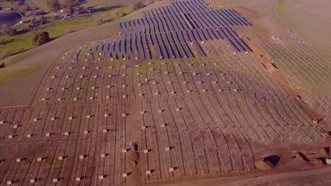 Solar Panel Field Under Construction 04 Stock Footage 242297957