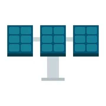 Solar panel flat clipart vector illustration Illustrazione stock