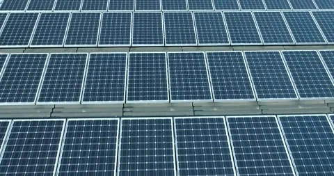 Solar panel fly-over Stock Footage 245304102