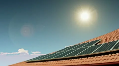 Solar panel Stock Footage 14808383