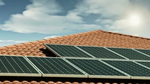 Solar panel Stock Footage 14808417