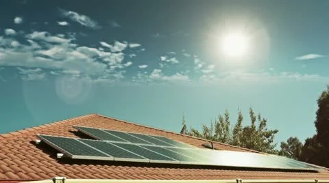 Solar panel Stock Footage 14808438