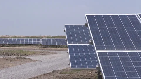 Solar panel Stock Footage