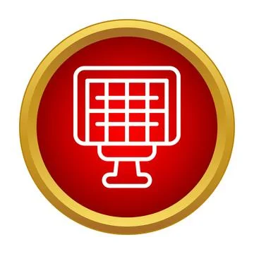 Solar panel generating clean power for renewable energy Stock Illustration