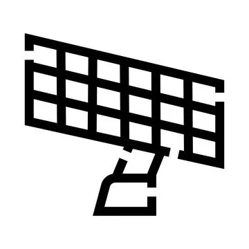 Solar panel generating clean renewable energy concept Stock Illustration