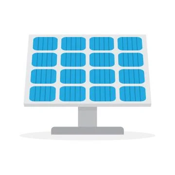 Solar Panel. Green power technology. Stock Illustration