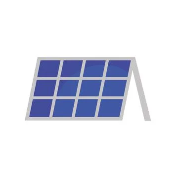 Solar panel, green power technology, ecology alternative energy Stock Illustration