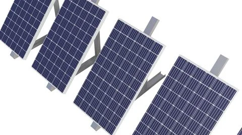 Solar Panel Grid Stock Illustration