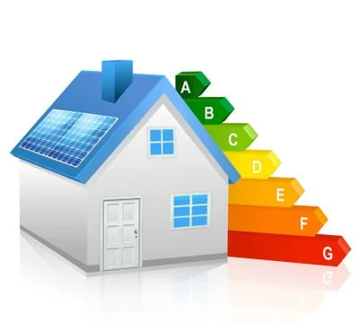 Solar Panel House Stock Illustration