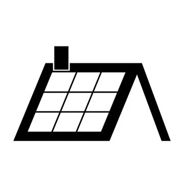 Solar panel icon, green power technology, ecology alternative energy vector i Stock Illustration