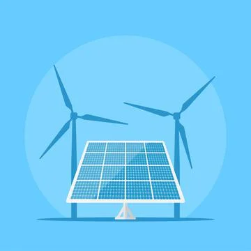 Solar panel icon Stock Illustration