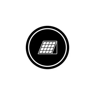 Solar panel icon vector Stock Illustration