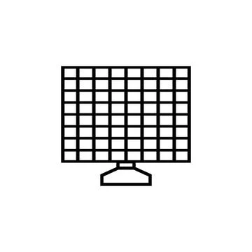 Solar panel icon vector Stock Illustration