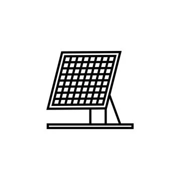 Solar panel icon vector Stock Illustration