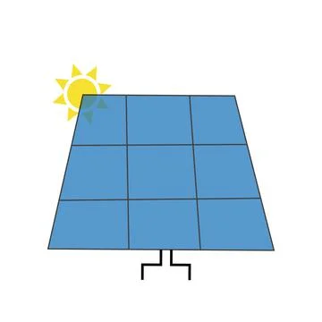 Solar panel Stock Illustration
