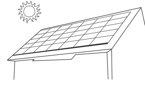 Solar panel Stock Illustration