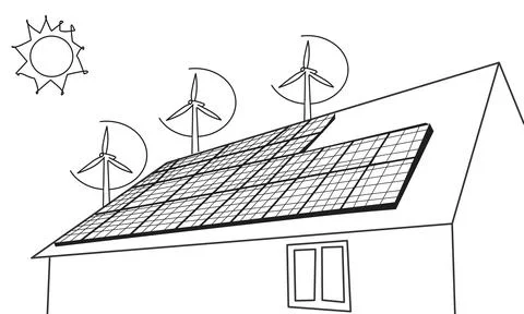 Solar panel Stock Illustration