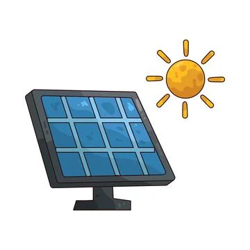 Solar Panel illustration Stock Illustration