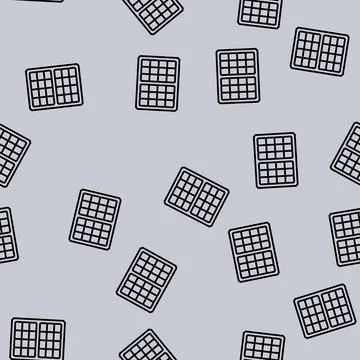 Solar panel industry line seamless pattern 库存插图