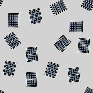Solar panel industry vector seamless pattern イラスト素材