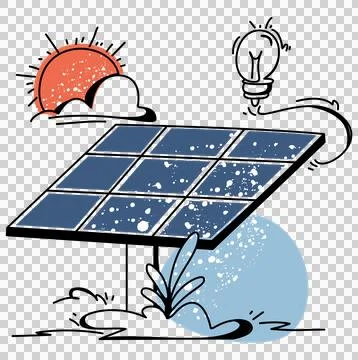 Solar Panel Installation Stock Illustration