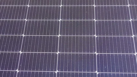 Solar panel installation process captured in detail on a rooftop Stock Footage 329502781