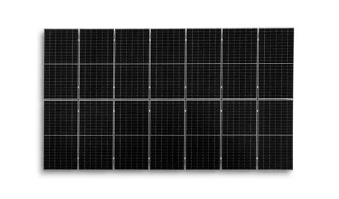 Solar panel isolated on transparent background. Photovoltaic cell system for 스톡 사진