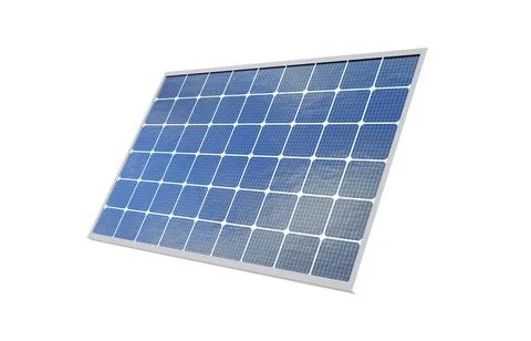 Solar panel isolated on white background Stock Illustration