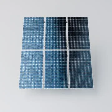 Solar panel isolated on white background Stock Illustration