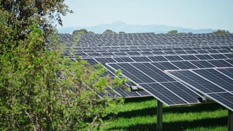 Solar Panel Landscape Video stock 287742456