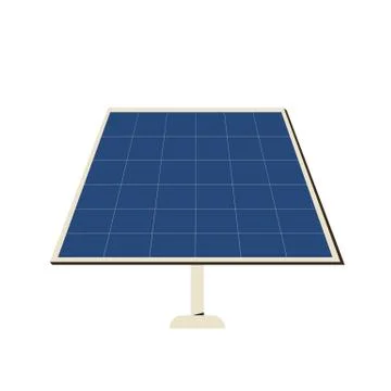 Solar panel. Modul for house isolated on white background. Renewable alternat Stock-Illustration