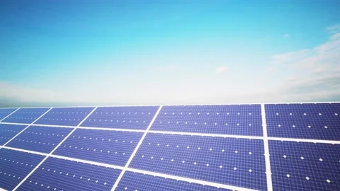 Solar Panel Moving Camera 스톡 동영상 229468107
