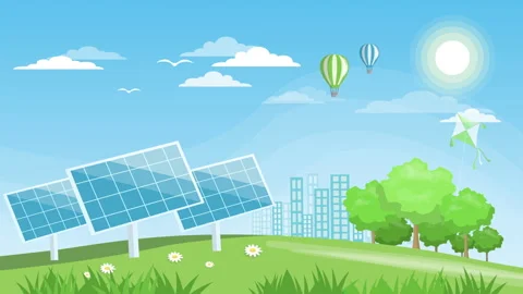 Solar panel nature Stock Footage 171688432
