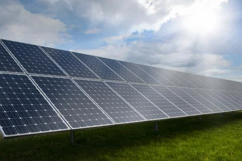 Solar panel or battery. Alternative energy source. solar energy Stock Photos