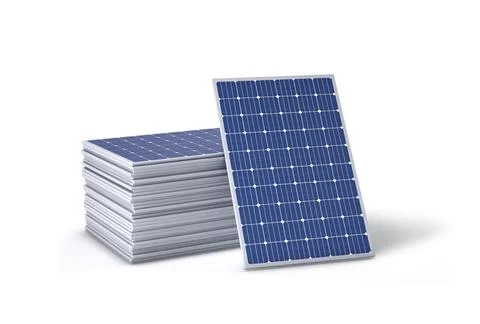 Solar panel or Solar cells, Isolated on white background Stock Illustration