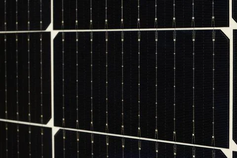 Solar panel or Solar cells close-up 스톡 사진