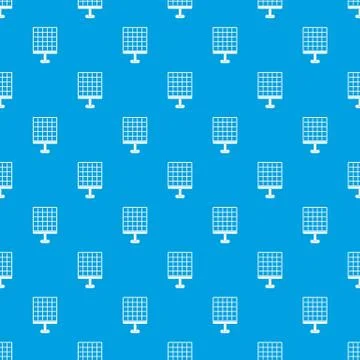 Solar panel pattern seamless blue 스톡 일러스트