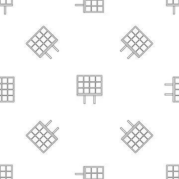 Solar panel pattern seamless Stock Illustration